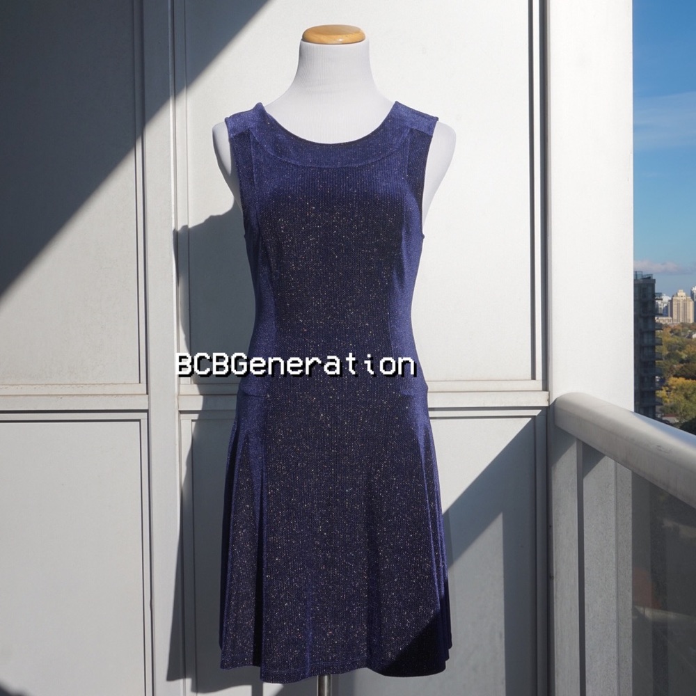🌿 BCBGeneration Metallic Skater Dress (S) - Picture 7 of 7